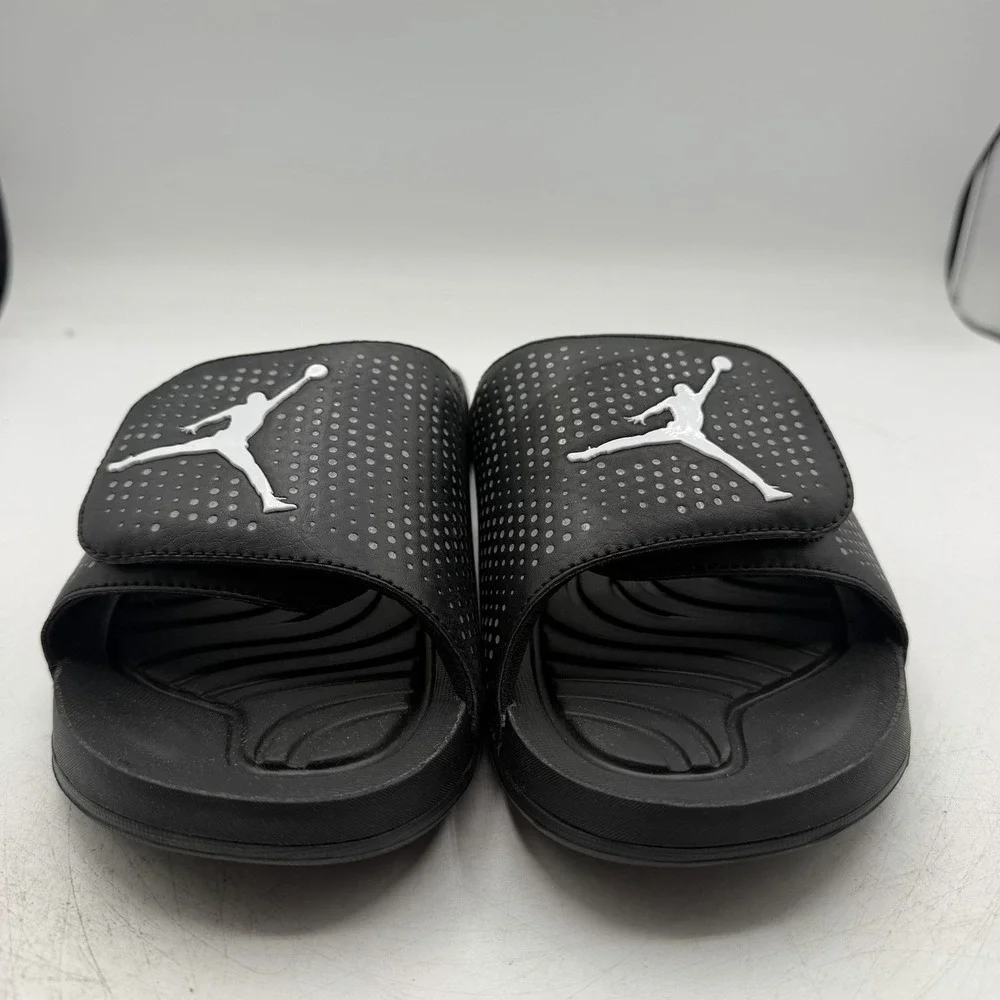Nike Air Jordan Hydro 5 Slides Sandals Mens Sz 13 Black/White Slip On 820257-010